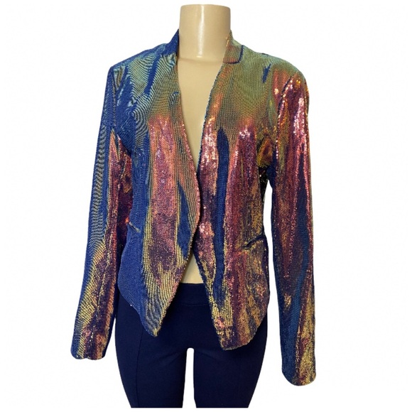 Blank NYC Multicolor Sequin Blazer - Picture 2 of 9